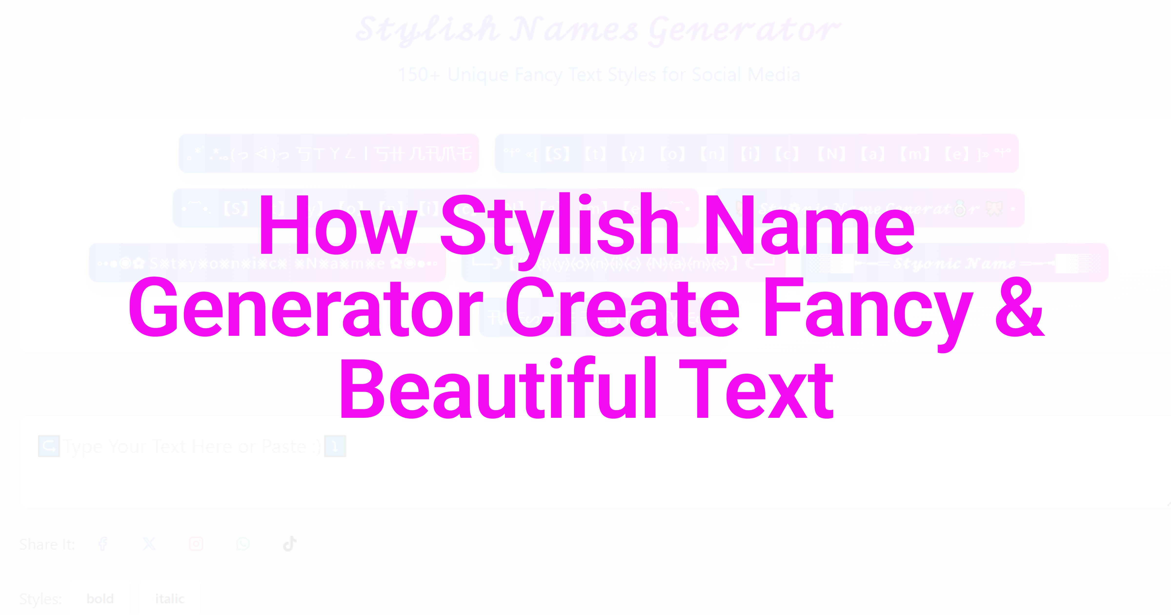 Create Fancy & Beautiful Text Designs for TikTok and More